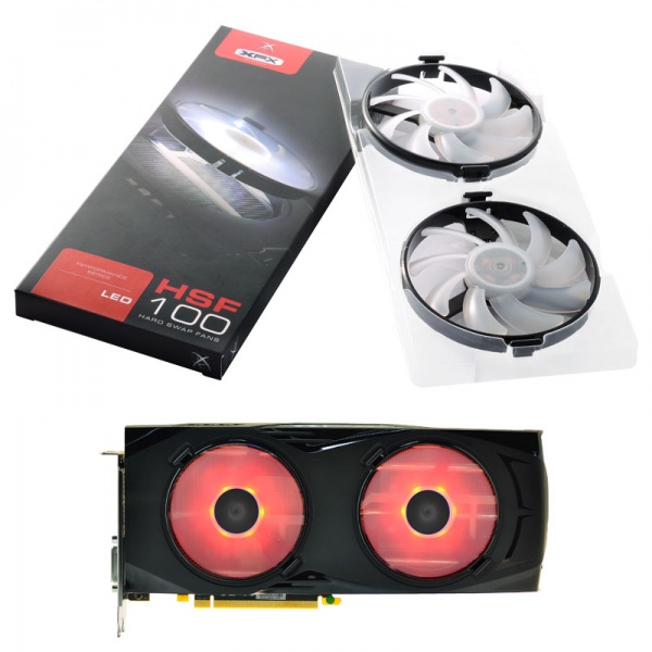 XFX Hard Swap Fan LED fan for XFX GTR and RS series - red