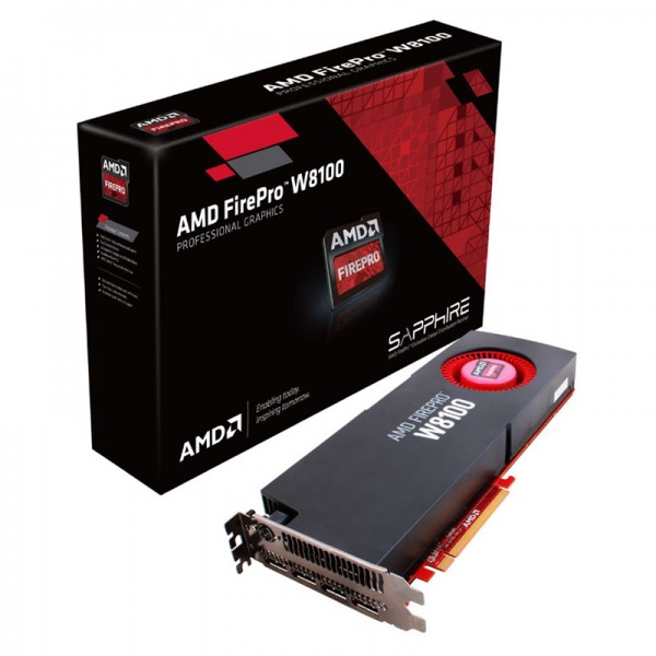 AMD FirePro W8100, 8192 MB GDDR5, 4x DP, 1x SDI