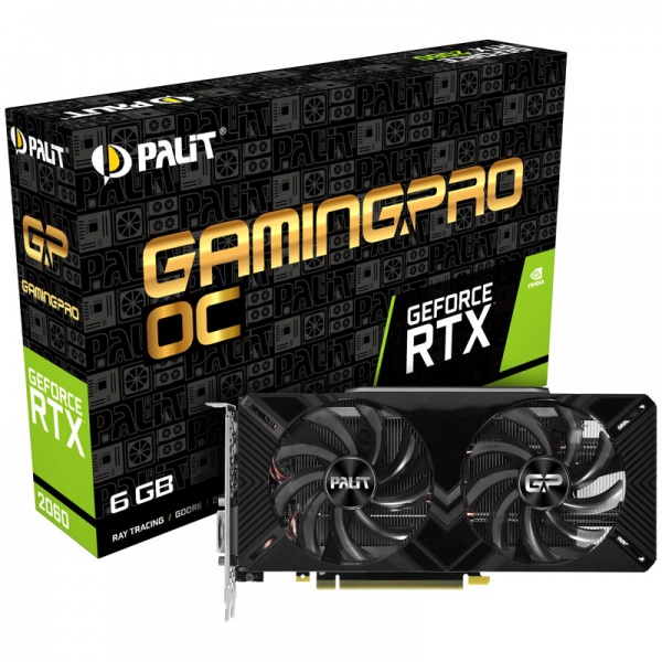Palit GeForce RTX 2060 Gaming Pro OC, 6144 MB GDDR6