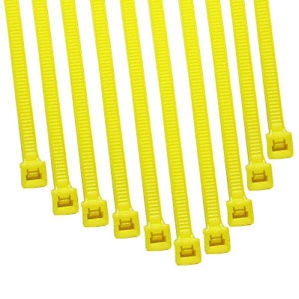 ModSmart 2.4 x 100mm Cable Ties 10 Pack - UV Yellow
