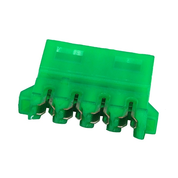 mod/smart PSU Power Connector 90- 4pin Molex plug - UV-reactive brite green