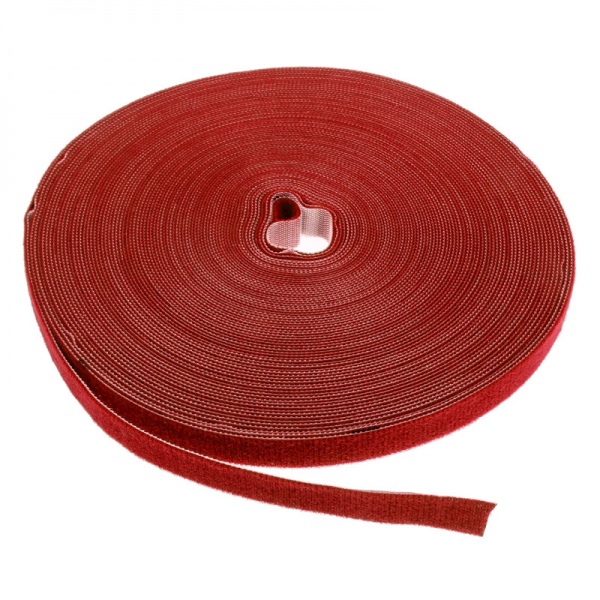 LABEL THE CABLE PRO Roll Dual Velcro roller 25m - red