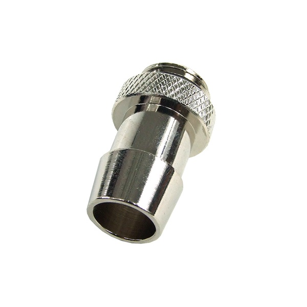 13mm (1/2) fitting G1/4 with O-Ring (High-Flow) - short - silver