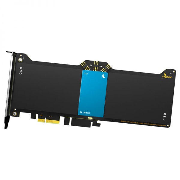 Angelbird Wings X2 RAID controller PCIe x1 for 2x SATA 6G - HBA - Blue