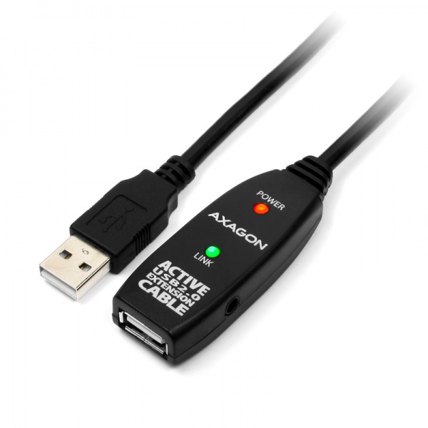 AXAGON ADR-210 Active USB Extension Cable, USB 2.0, USB-A to USB-A - 10m