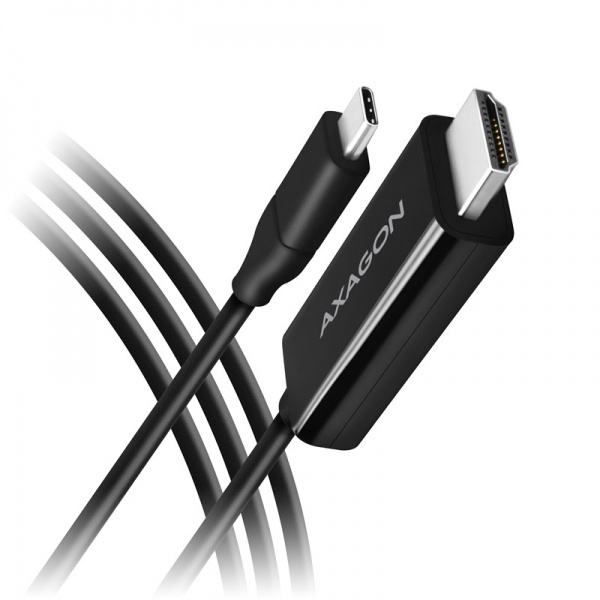 AXAGON RVC-HI2C USB-C to HDMI 2.0 cable, 1.8 m, 4K / 60Hz - black