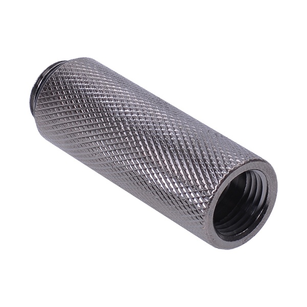 Extension G1/4 to G1/4 50mm - knurled - black nickel plated