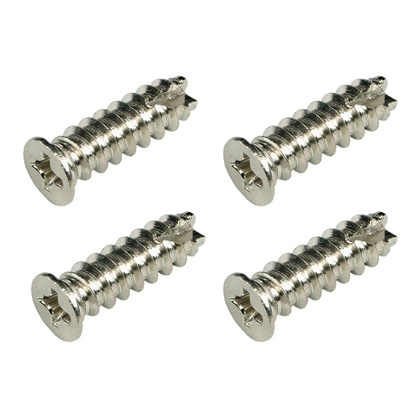 Fan screws, 4 pieces 16mm - silver