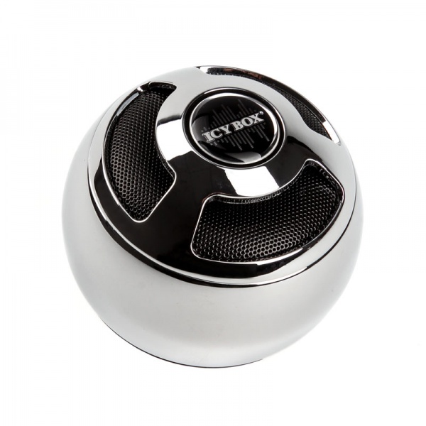 Icy Box IB-SP001-BT Bluetooth Speaker and MP3 Player - Silver