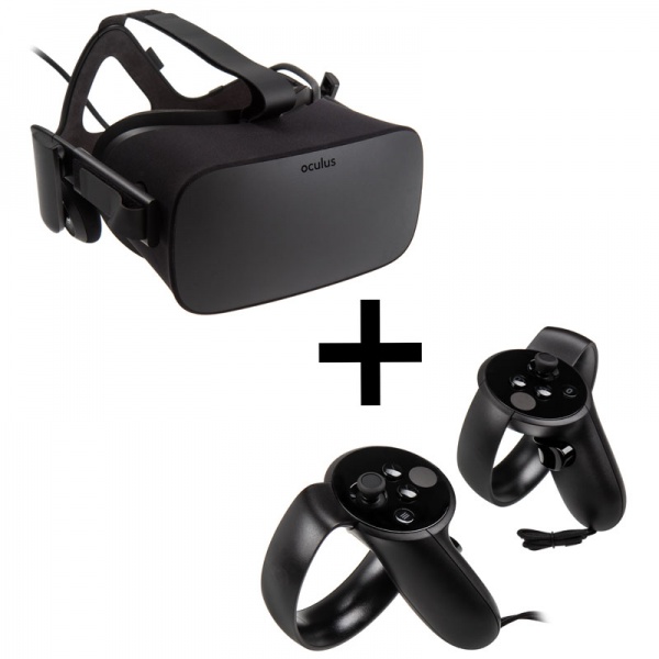 Oculus Rift Virtual Reality Headset + Touch Motion Controller (Pair)