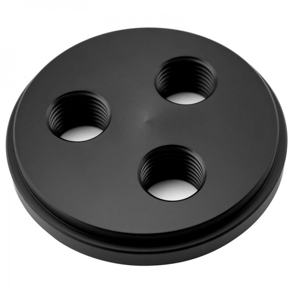 Singularity Computers Protium Triple Port Cap, lid for expansion tank - acetal, black
