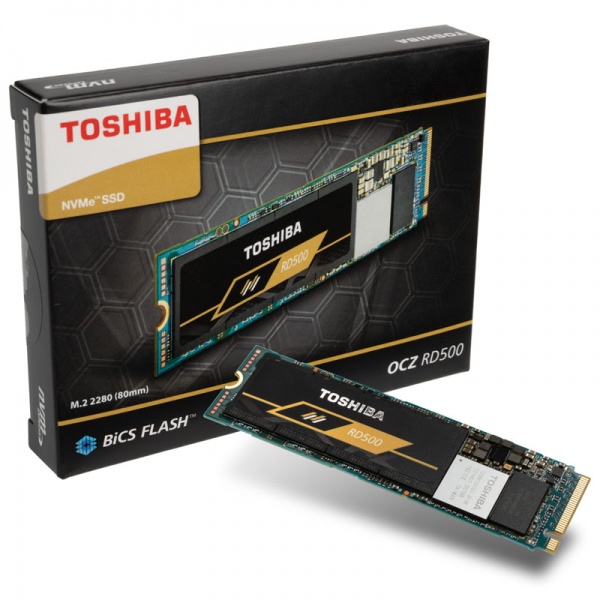 Toshiba RD500 NVMe SSD, M.2 type 2280 - 500 GB
