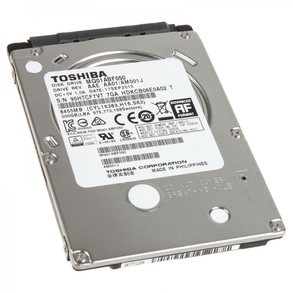 Toshiba SATA 6G, MQ01ABF050, 2.5 inches - 500 GB