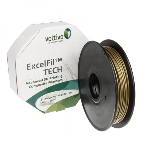 Voltivo ExcelFil 3D Print Filament, PLA, Bronze - 1,75mm