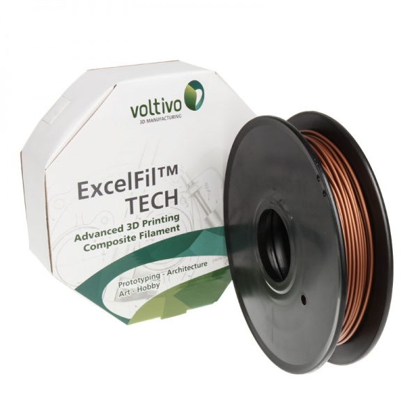 Voltivo ExcelFil 3D Print Filament, PLA, copper - 1.75mm