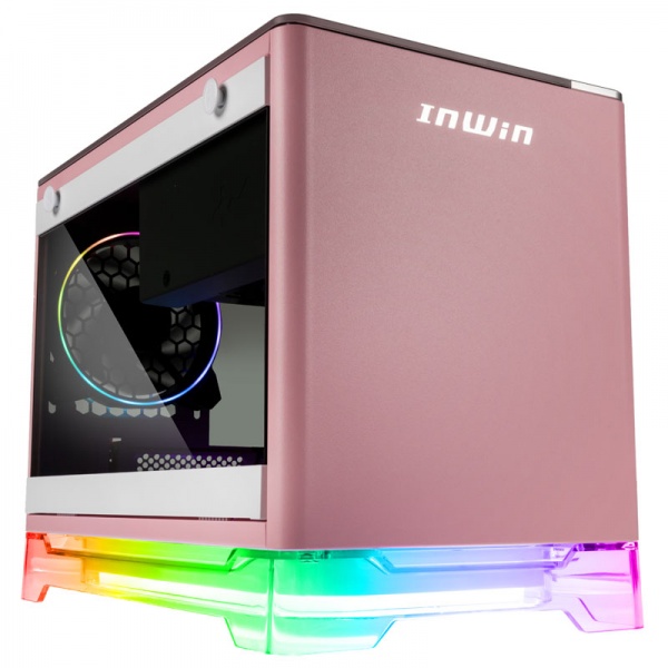 InWin A1 Plus Mini-ITX case, incl. 650 watts - pink