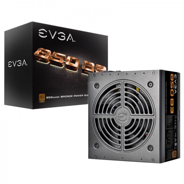 EVGA B3 80 Plus Bronze Power supply, modular - 850 Watt