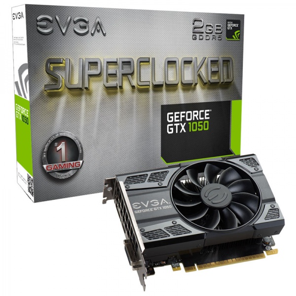 EVGA GeForce GTX 1050 SC Gaming, 2048 MB GDDR5
