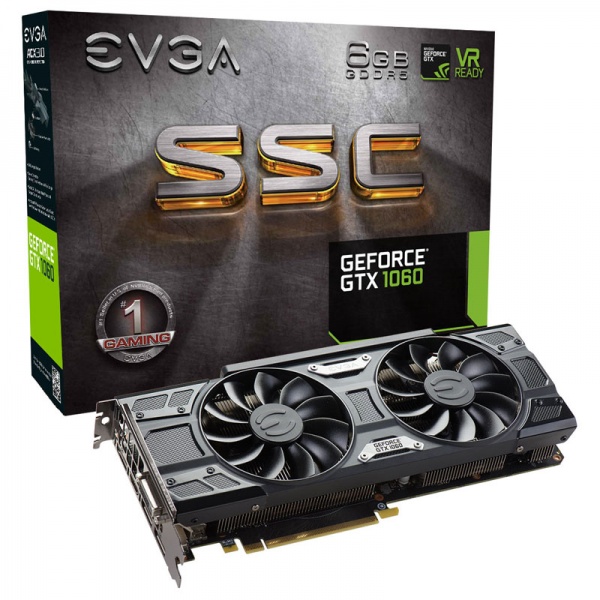 EVGA GeForce GTX 1060 SSC Gaming ACX 3.0, 6144 MB GDDR5
