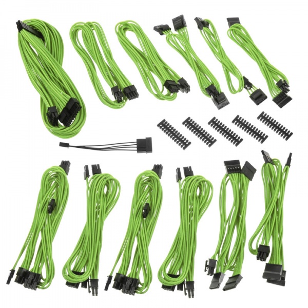 BitFenix Alchemy 2.0 PSU Cable Kit, BQT-Series DPP - green