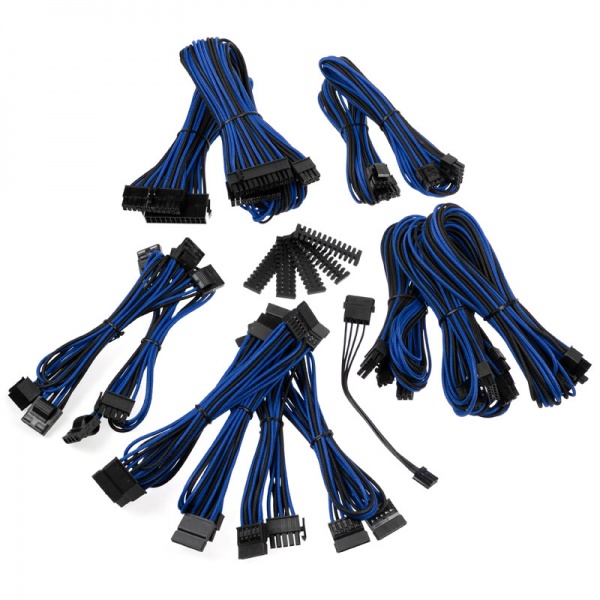 BitFenix Alchemy 2.0 PSU Cable Kit, BQT-Series SP11 - Black / Blue