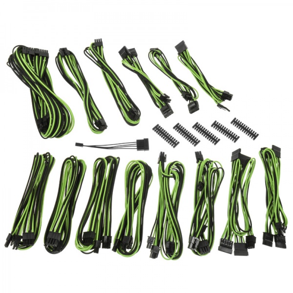 BitFenix Alchemy 2.0 PSU Cable Kit, CMR Series - black / green