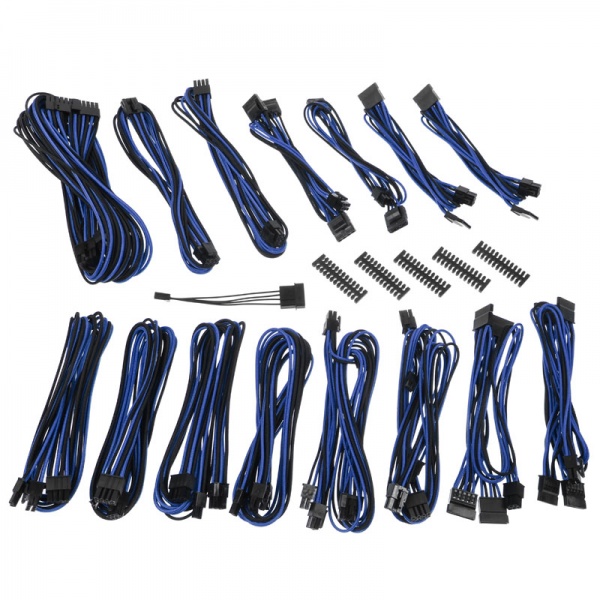 BitFenix Alchemy 2.0 PSU Cable Kit, ECG Series - Black / Blue