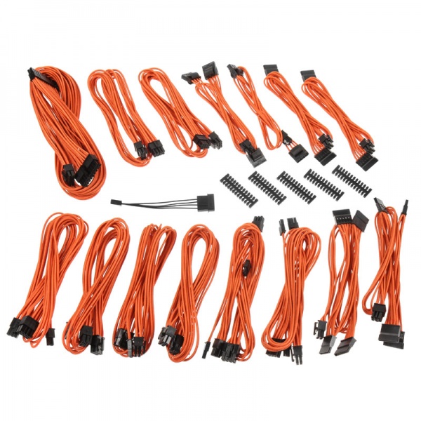 BitFenix Alchemy 2.0 PSU Cable Kit, ECG Series - orange