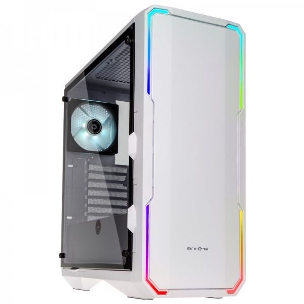 BitFenix Enso RGB Midi Tower tempered glass - white