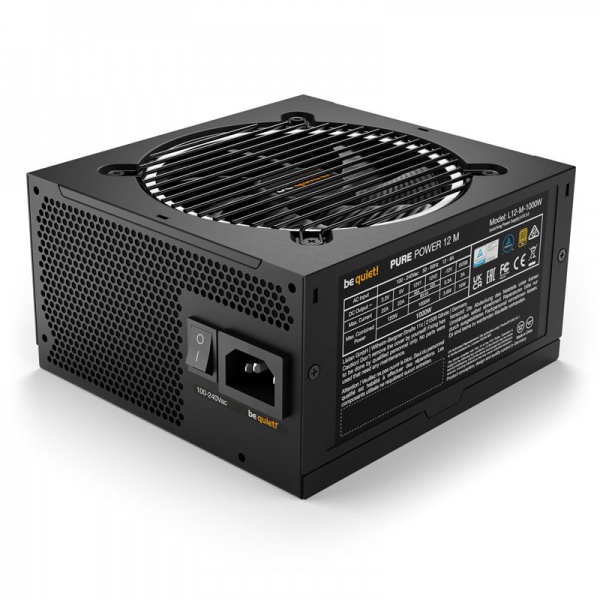 be quiet! Pure Power 12M power supply 80 PLUS Gold, ATX 3.0, PCIe 5.0 - 1000 watts