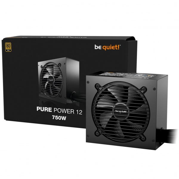 be quiet! Pure Power 12 power supply, 80 PLUS Gold, ATX 3.1, PCIe 5.1 - 750 watts