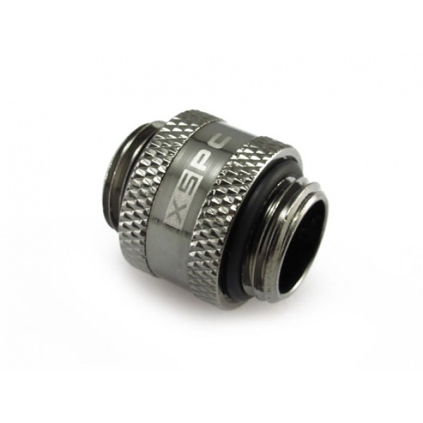 XSPC G1/4 11mm Male to Male Rotary Fitting - Black Chrome