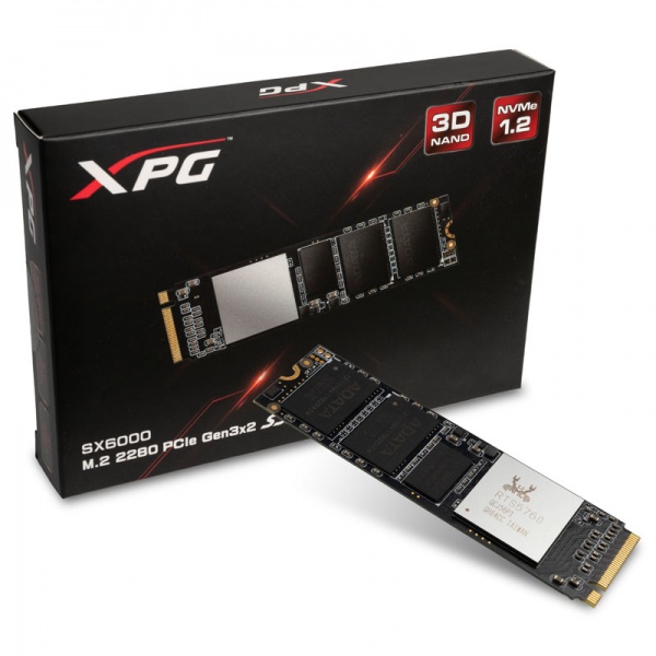 ADATA XPG SX6000 Series NVMe SSD, PCIe 3.0 M.2 Type 2280 - 128 GB