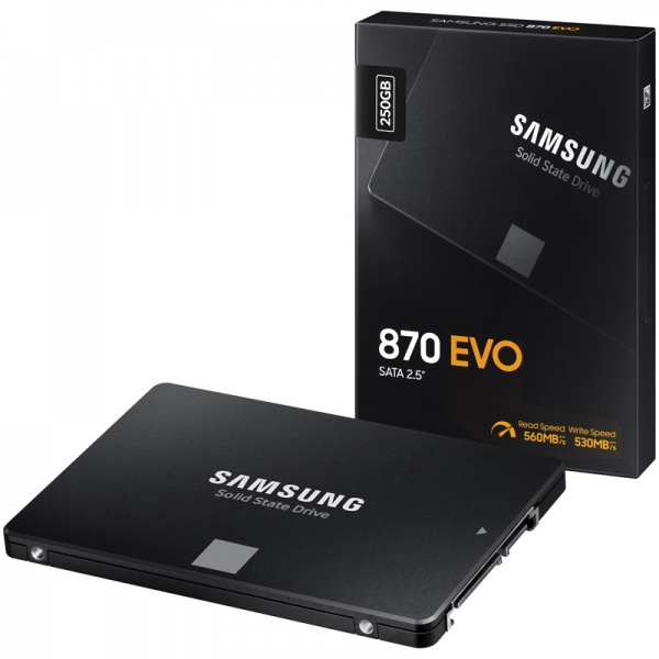 SAMSUNG 870 EVO 2.5 inch SSD, SATA 6G - 250 GB