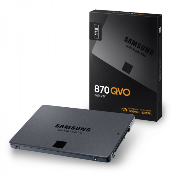 【新品】Samsung SATA 2.5inch SSD 870QVO 1TBNANDフラッシュ