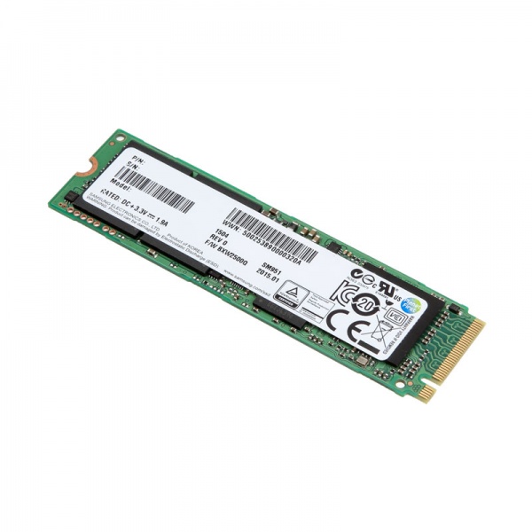 SAMSUNG SM951-NVME SSD, PCIe M.2 Type 2280-D3-M (NGFF), bulk - 256 GB