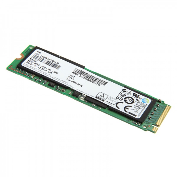 Samsung XP941 Series SSD, PCIe M.2 type 2280 (NGFF) - 128 GB bulk