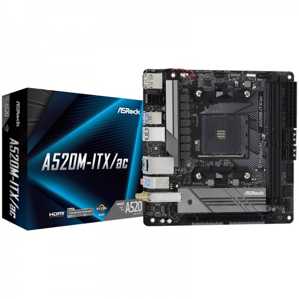ASRock A520M-ITX / AC, AMD A520 mainboard - Socket AM4