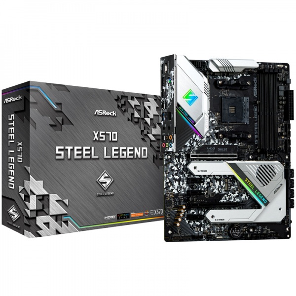 ASRock X570 Steel Legend, AMD X570 Motherboard - Socket AM4