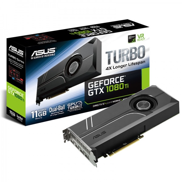 ASUS GeForce GTX 1080 Ti Turbo 11G, 11264 MB GDDR5X [GCAS