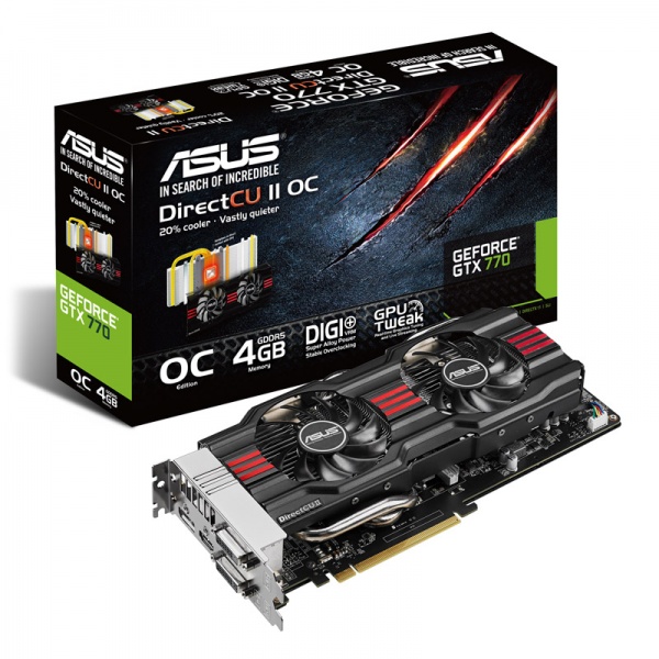 ASUS GeForce GTX 770 Direct CU II D2CO 4096 MB DDR5 DP HDMI