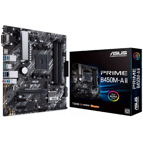 ASUS PRIME B450M-A II, AMD B450 mainboard - Socket AM4 [MBAS-524