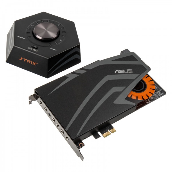 ASUS STRIX RAID DLX 7.1 sound card, stereo, PCI-E x1
