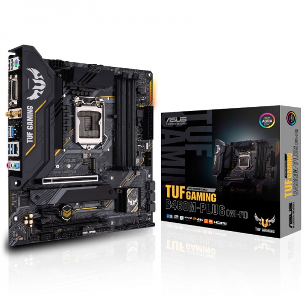 ASUS TUF B460M-PLUS (WI-FI) Gaming, Intel B460 Mainboard - Socket 1200
