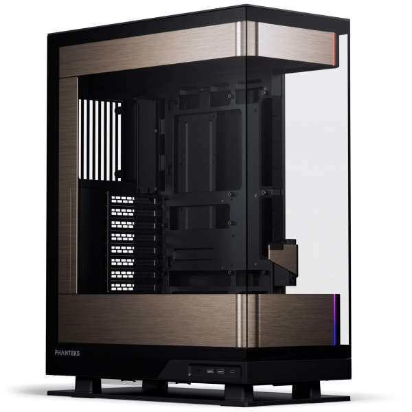 PHANTEKS Evolv X2 PC case, Midi-Tower, E-ATX, Tempered Glass, DRGB - black / gold