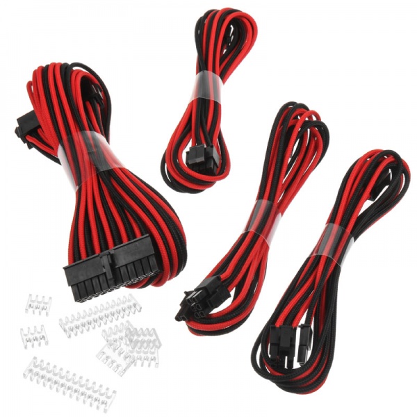 Phanteks extension cable set, 500 mm - black / red
