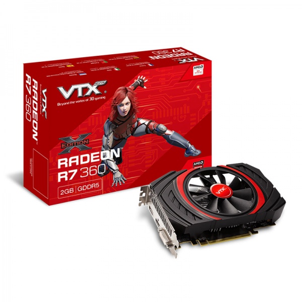 VTX3D Radeon R7 360 Single Fan X-Edition, 2048MB GDDR5
