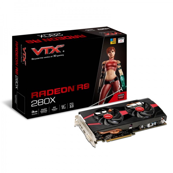 VTX3D Radeon R9 280X Boost Edition, 3072MB DDR5, mini DP