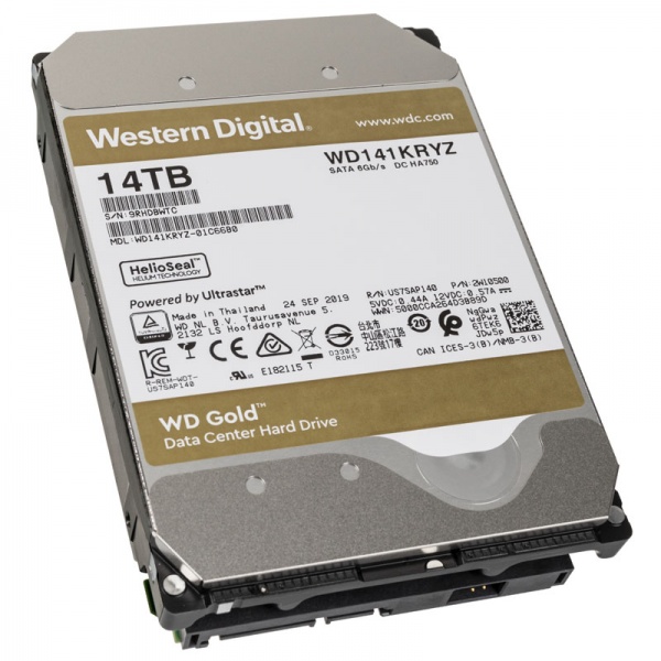 Western digital Gold, SATA 6G, Intellipower, 3.5 inches - 14 TB