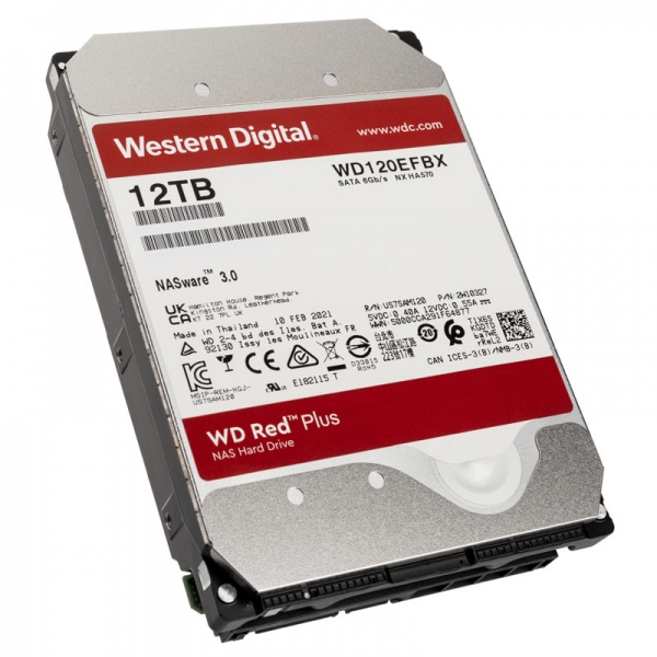 Western Digital Red Plus, SATA 6G, Intellipower, 3.5 inches - 12 TB